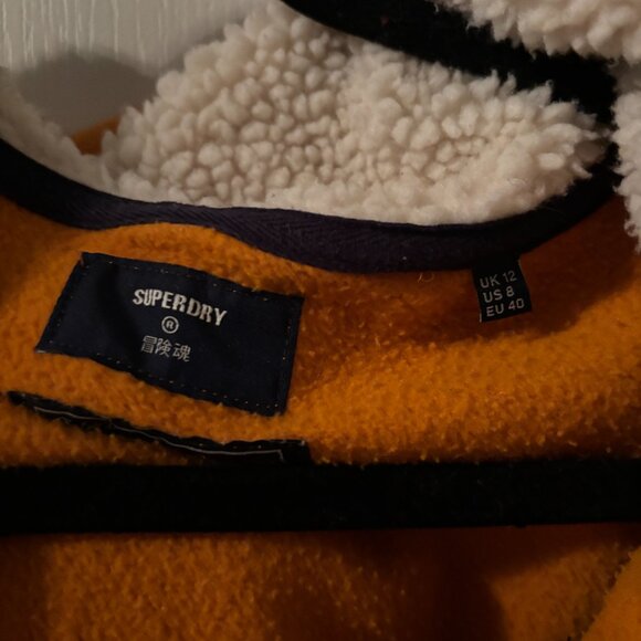 Superdry Yellow Zipper Hoody - Picture 3 of 4